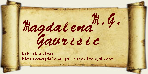 Magdalena Gavrišić vizit kartica